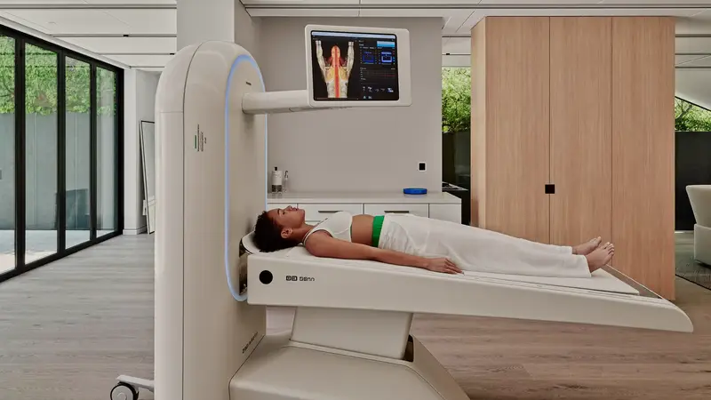 DEXA body composition scan at a premium wellness clinic in Bali